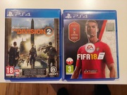 Gry FIFA 18 oraz  The Division 2 na konsole PS4
