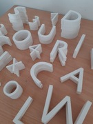 Litery cyfry ozdobne styropian zestaw