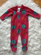 Pajacyk niemowlęcy zapinany na zamek polarowy 6-9m