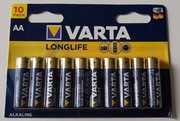 VARTA LONGLIFE BATERIE ALKALICZNE AA 4 BLISTRY 40 SZTUK