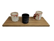 Półka, półki wiszące, dekoracyjne orzech 50 