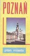 Poznań plan miasta z roku 1982