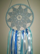 ŁAPACZ SNÓW RĘCZNIE WYKONANY BIAŁY (8)