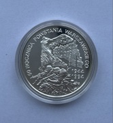 Moneta kolekcjonerska 300 000 zł Powstanie Warszawskie 1994 srebrna uncja