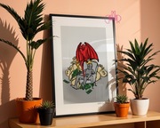 Plakat z Motywem Dobra i Zła ,,Król"