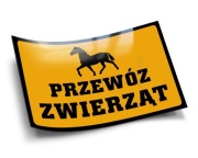 MAGNETYCZNA tabliczka przewóz zwierząt transport koni żywych konia magnes