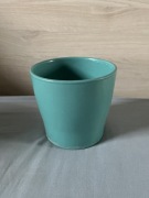 Ceramiczna doniczka w kolorze morskim