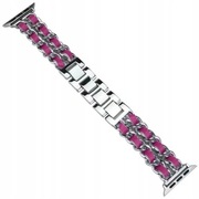 BRANSOLETKA ROSE SILVER DO APPLE WATCH 38/40/41MM