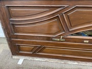 Drzwi zewnętrzne z witrażem dzielone 