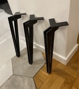 Czarne Nogi metalowe! Stelaż! Noga do stołu! 45 cm