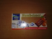 Alpen Gold Stollwerck Nussbeisser czekolada z orzech puste opakowanie