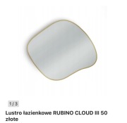 Lustro łazienkowe RUBINO CLOUD III 50 złote