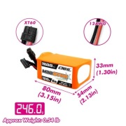Bateria CNHL MiniStar 1500mAh 22.2V 6S 120C Lipo XT60