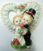 Figurka, młoda para, ślub