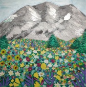 Obraz abstrakcyjny TĘSKNOTA 80 X 80