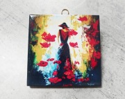 Obrazek Kafelek Płytka zawieszka 10x10cm replika mąki Pani Mvcha Nie Siada