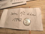 USA - Walking Liberty Half Dollar - 1942 srebrny half dolar 1/2 usd
