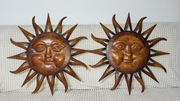 2 słońca i drzewko, ozdoby na ścianę
