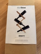 Drewniany stojak na wino Gravity