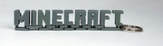 Breloczek z napisem Minecraft