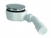 Schedpol 9.133 POLSKI Syfon brodzikowy premium chromowany ø 90 mm + kolanko