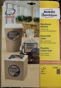 Etykiety Avery Zweckform Kraft L7106-25, 60 mm, 18 ark. A4, 323 etykiet