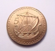 Cypr 5 mils 1972 Statek PIĘKNA!