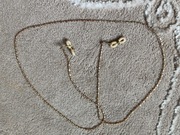 Łańcuszek do okularów kolor złoty