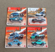 Matchbox zestaw Rally Porsche Volkswagen Golf Datsun 510