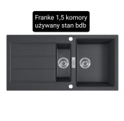 FRANKE zlew 1,5 komory czarny tectonite carbon black . Bateria gratis. 