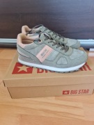 Buty sportowe damskie BIG STAR szare, rozmiar 38, STAN IDEALNY