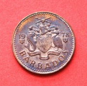 1  Cent  1978  r -     Barbados    Trójząb    