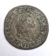 Moneta 6 krajcarów Leopold I Kremnica 1670