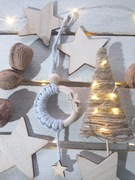 Ozdoba świąteczna w stylu Boho, eko bombka 043