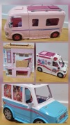 Zabawki BARBIE ( kamper, karetka, woz pieskow i wiele innych)