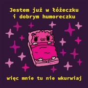 Chomiczka - Naklejka 5x5cm - Polikory