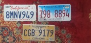 3 tablice  rejestracyjne   usa oryginal