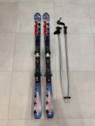 Narty volki supersport 154 cm z wiązaniami (jedno wiązanie uszkodzone)