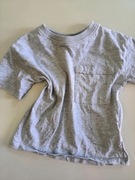 ZARA SZARY T-SHIRT BASIC KIESZONKA R.92