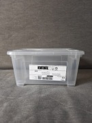 IKEA Samla pojemnik z pokrywką, przezroczysty, 28x20x14 cm / 5 l