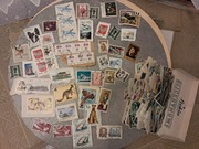 Znaczki kasowane ściągnięte z listów stare bardzo duża ilość różne 