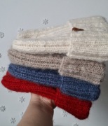 Czapka zimowa wełna alpaka handmade