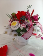 Flower Box Rękodzieło – Wielki Tulipan z papieru i kwiaty glicerynowe 