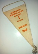 Proporczyk 100 lat Sportu Polskiego Lekka Atletyka Bydgoszcz 1967