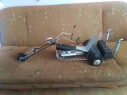 Motor trajka, trójkołowiec dł.125cm - dekoracja