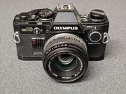 Olympus OM10 + Zuiko 50mm 1:1.8 + Manual Adapter - lustrzanka analogowa