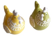 mini SOLNICZKA i PIEPRZNICZKA ceramiczne do KOSZYKA na Wielkanoc 5,90  kpl