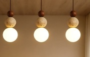 Nuvira HomeLampa wisząca z trawertynu | Nowoczesna lampa sufitowa 