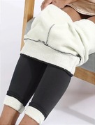 Ocieplane wygodne leginsy z wysokim stanem Szare