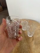 4x kryształowe kieliszki do wódki kryształ vintage PRL